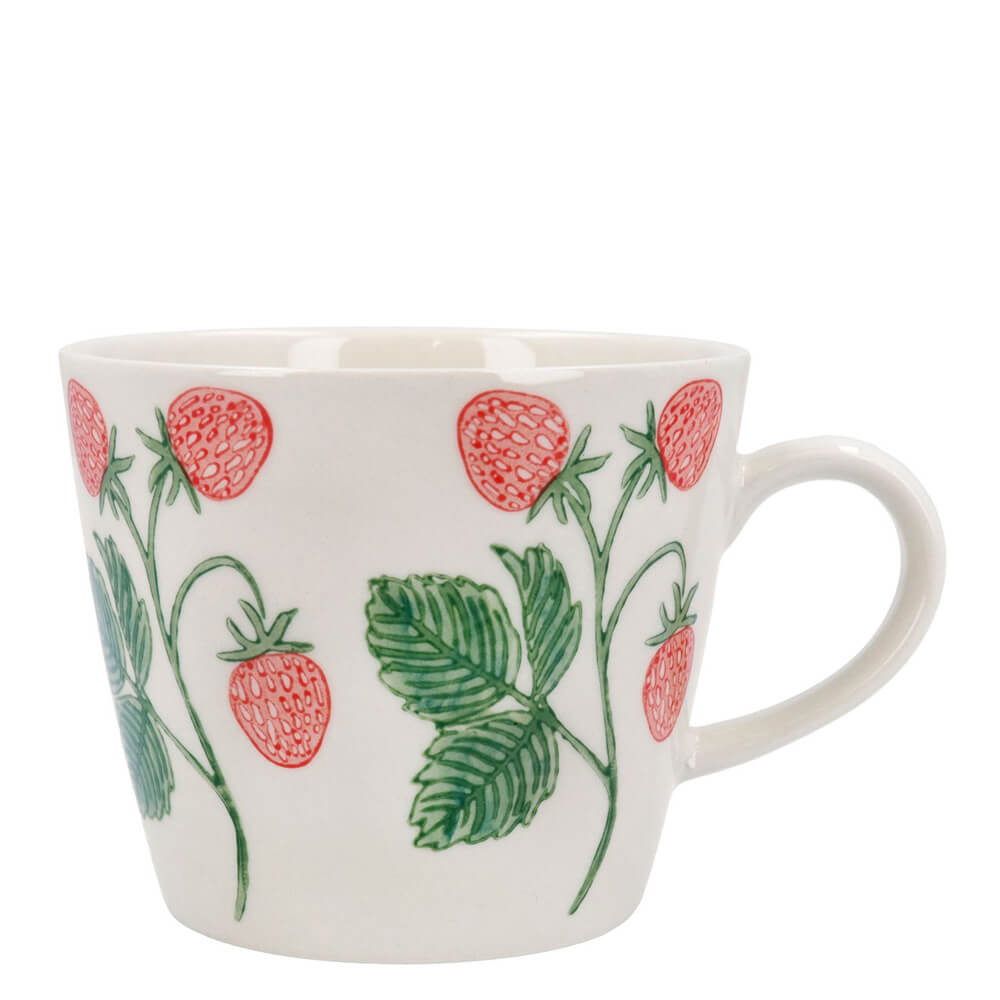 Gisela Graham Stoneware Mug Strawberries